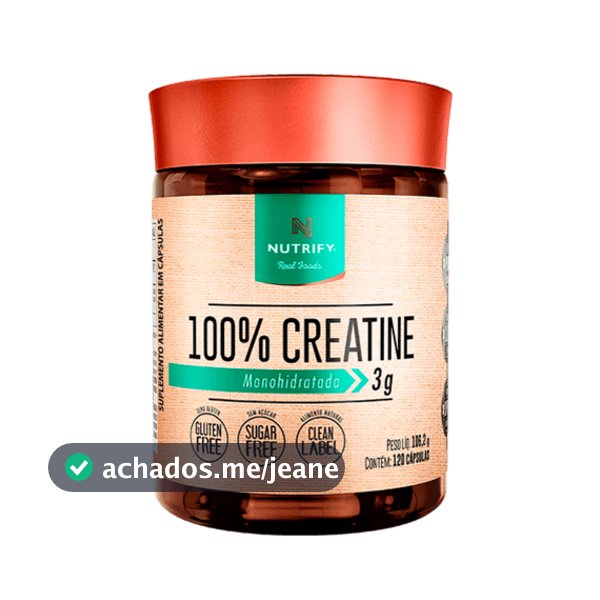 Creatina 100% (Creatine 120 Caps) Nutrify