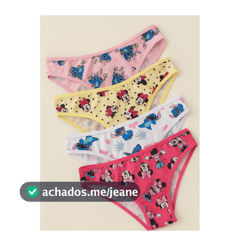 Kit 5 ou 10 Calcinha Menina Moça Juvenil Estampada Personagens