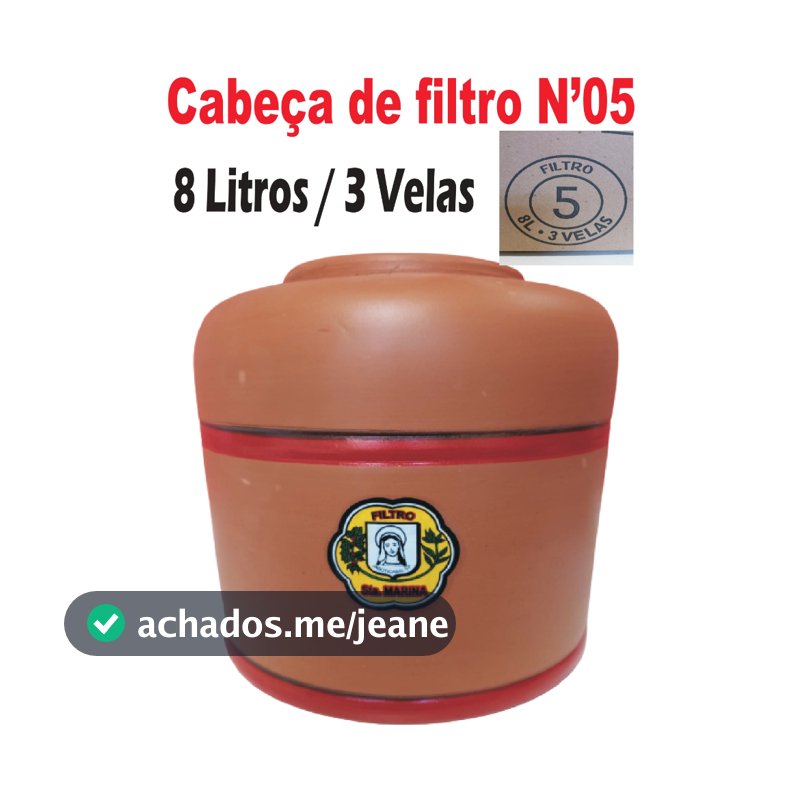 Cabeça parte superior para Filtro de Barro N'05