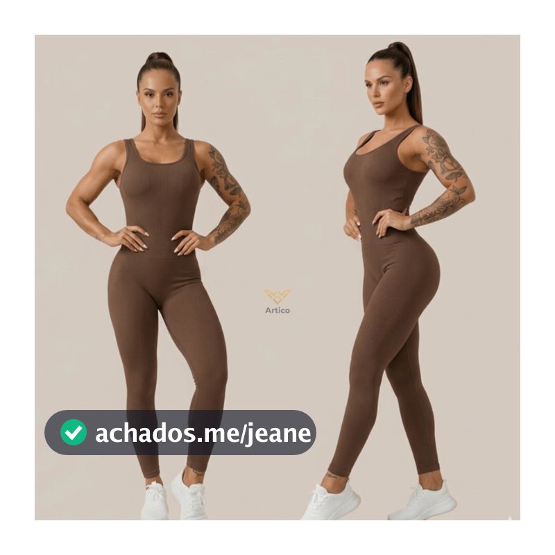 Macacão Longo Feminino Fitness Canelado Premium Academia Com Bojo Zero Transparencia (Costas Aberta)