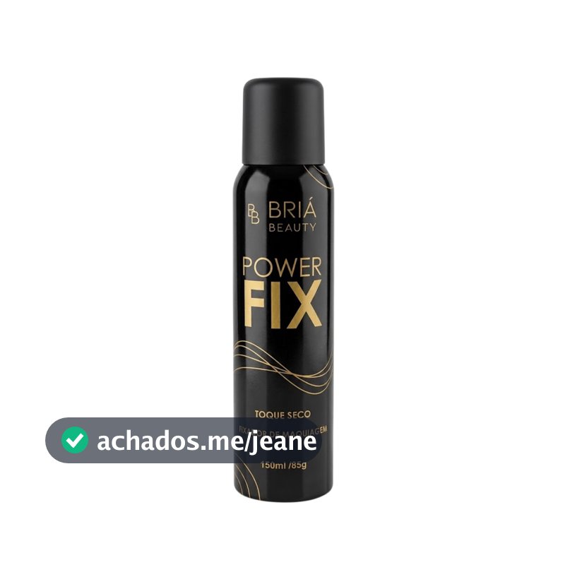 Spray Fixador De Maquiagem Fix Power Briá Beauty Toque Seco Alta Fixação Longa Duração