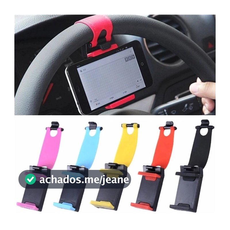 Suporte Para Telefone Celular Carro Fivela Montada No Volante Usado Acessórios De Navegação
