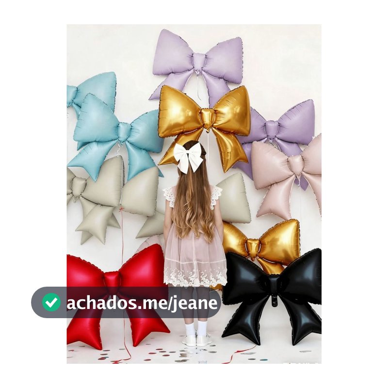 Balão Metalizado Laço Gigante 75cm Festa Decoracao surpresa  dia dos namorados love te amo natal