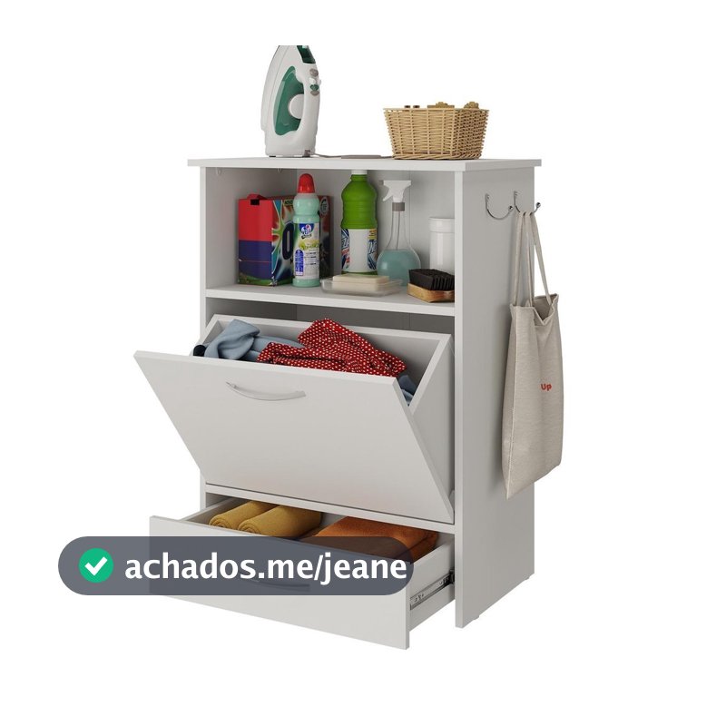 Balcão de Lavanderia Multiuso 1 Porta 1 Gaveta Multimóveis MP5057