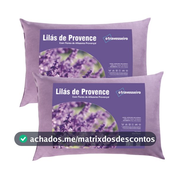 Travesseiro Antialergico com Aromaterapia Lavanda 50x70 Toque Aveludado Ajuda na Insônia e Ansiedade