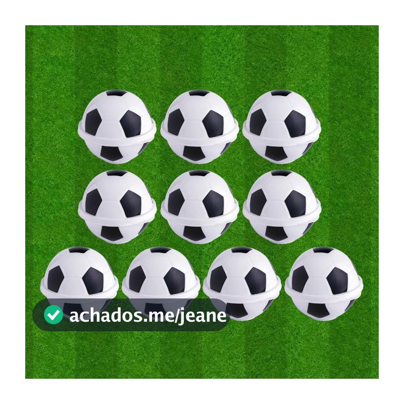 Kit 10 Lembrancinhas Bola de Futebol Copa Aniversário Time Festa Plasútil