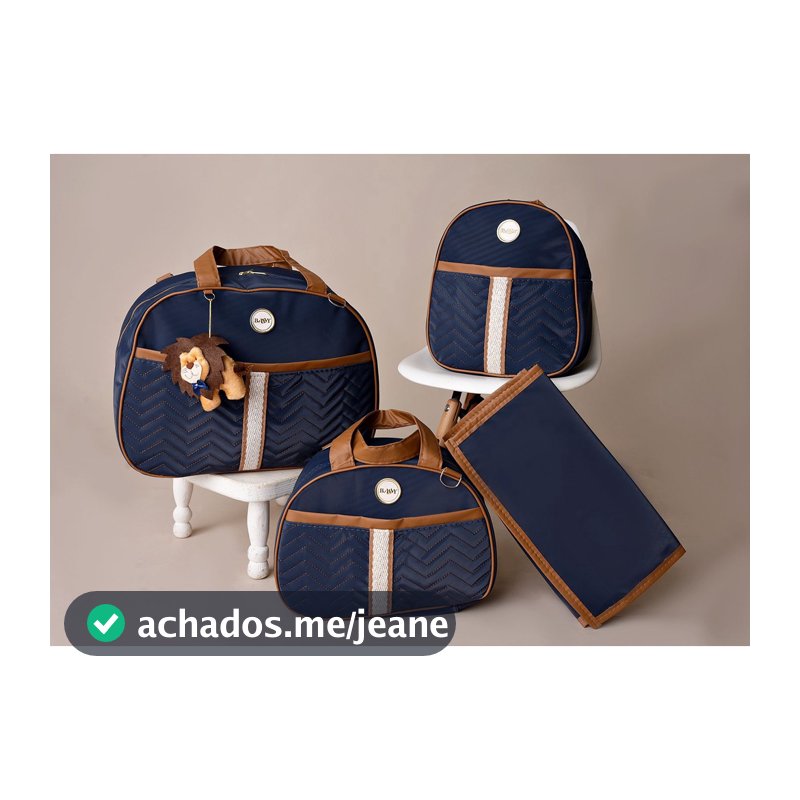 Kit de Bolsa de Bebê para Saída de Maternidade Luxo Tema Safári em Várias Cores