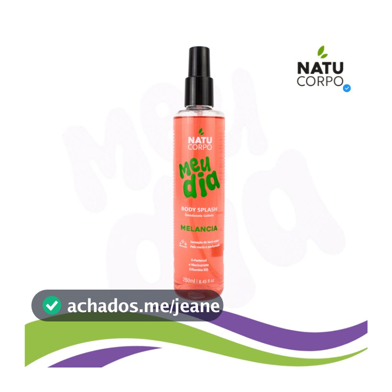 Body Splash Melania Natucorpo Meu Dia 250ml