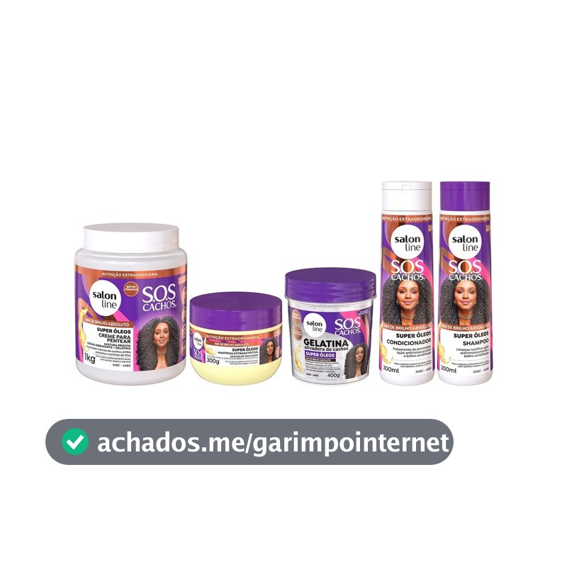 Kit Tratamento dos Meus Cachos com SOS Cachos Super Óleos