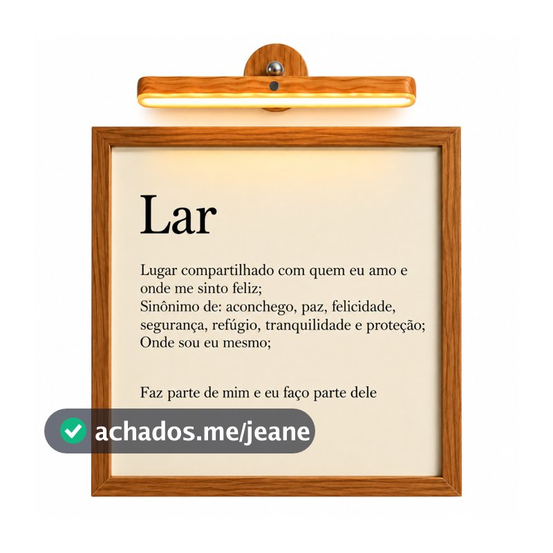Quadro decorativo cobre caixa de luz com moldura Resinado 43x43 LAR lugar compartilhado sala/quarto/cozinha/decoração
