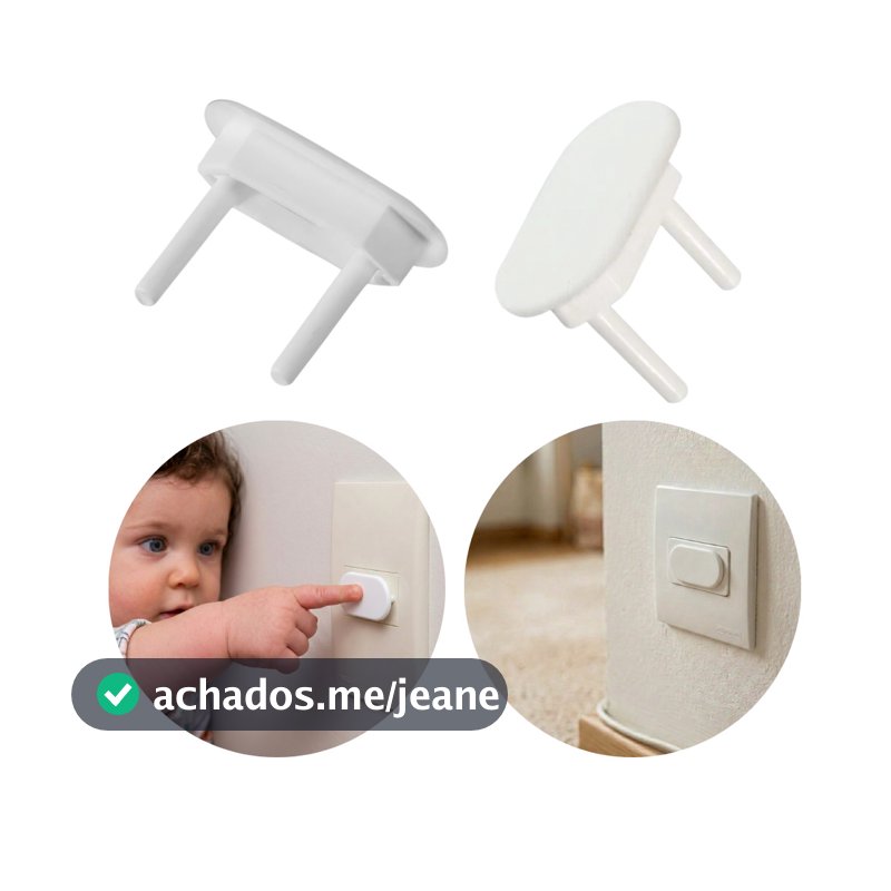 Kit 10 a 50 Protetor de tomada bebê segurança contra choques elétricos