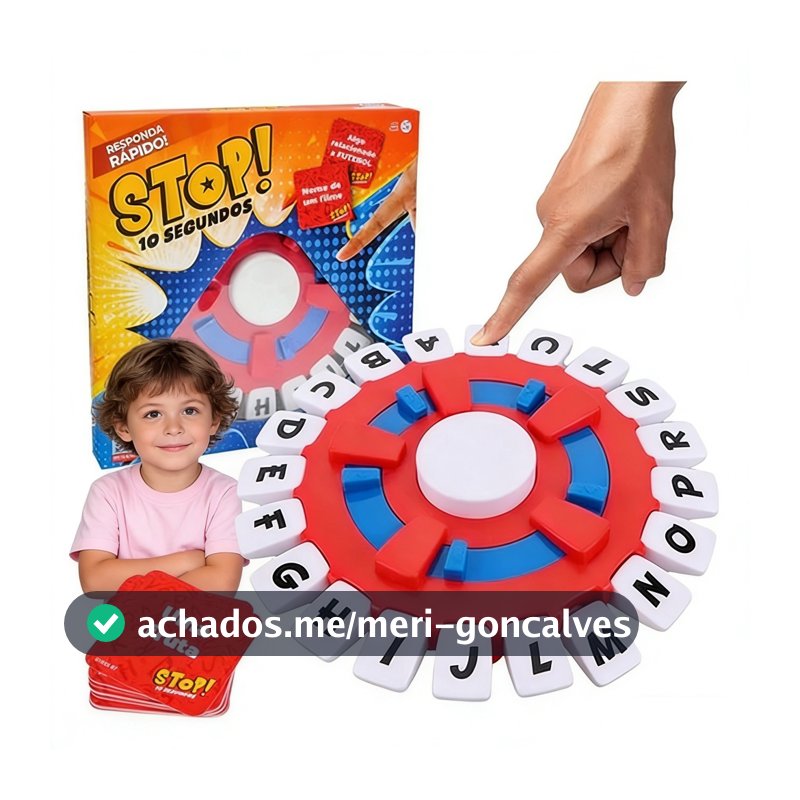 Jogo Educativo de Tabuleiro Pense Rápido 24cm, Cartas em Português, Funciona com e Sem Pilha