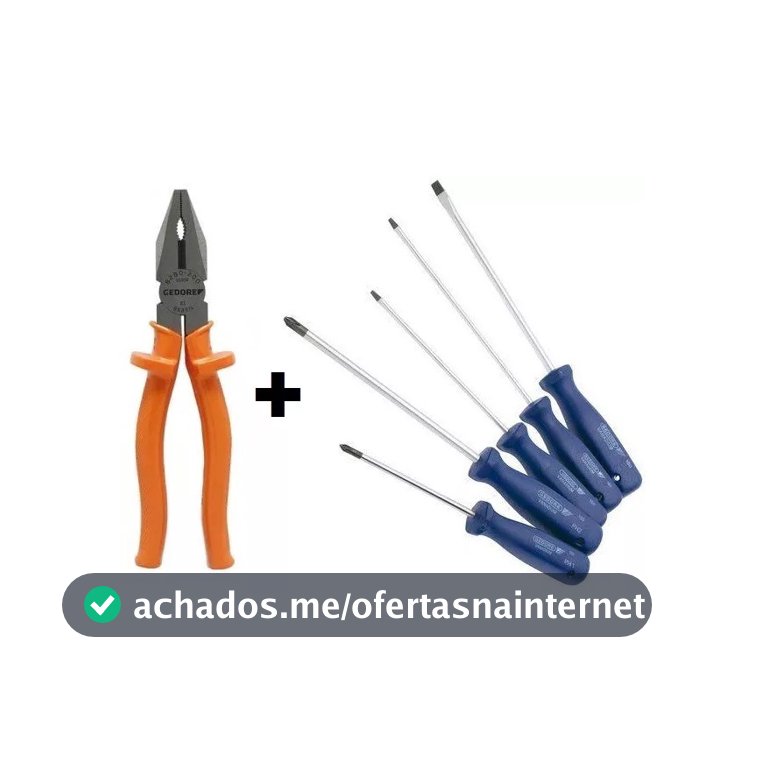 Kit Alicate Universal E Jogo Chave Fenda Phillips Gedore