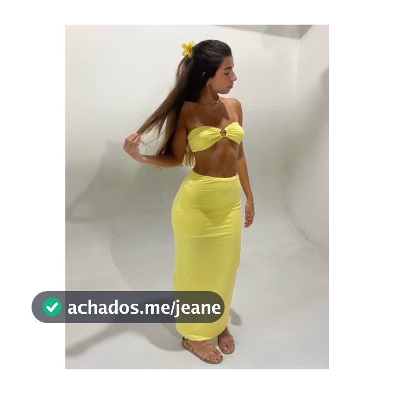 CONJUNTO LONGO COM SAIA E CROPPED FEMININO