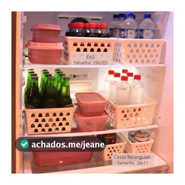 12 Cestos Organizador Retangular Multiuso BRANCO 28x11 Organizador  Gaveta, Armário e Lavanderia