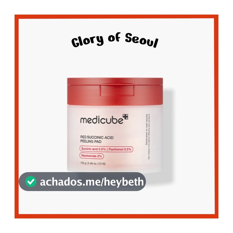 MEDICUBE Red Succinic Acid Peeling Pad, 155g (70 sheets)