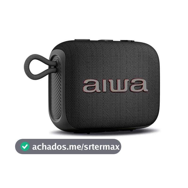 Caixa de Som AIWA AWS-SP-07-B Bluetooth 7W RMS IPX5