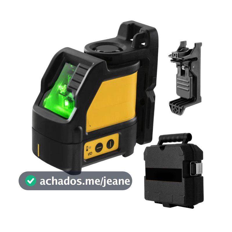 Nivel a Laser Verde de Precisão 50m Linha Cruzada de Horizontal Vertical Autonivelante Profissional
