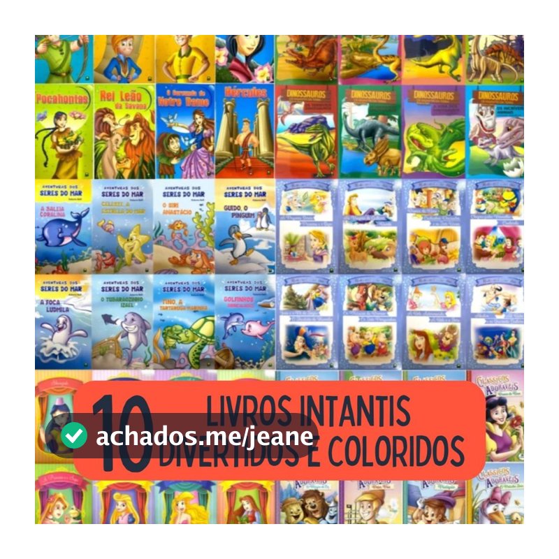 Kit 10 Livros Infantis Editora Brasileitura Realidade Aumentada Histórias Divertidas E Coloridas