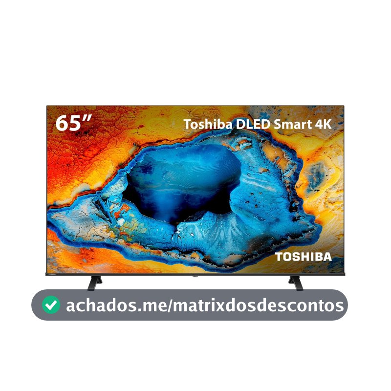 Smart TV DLED 65 4K Toshiba 65C350NS VIDAA 4HDMI 2USB Wi-Fi