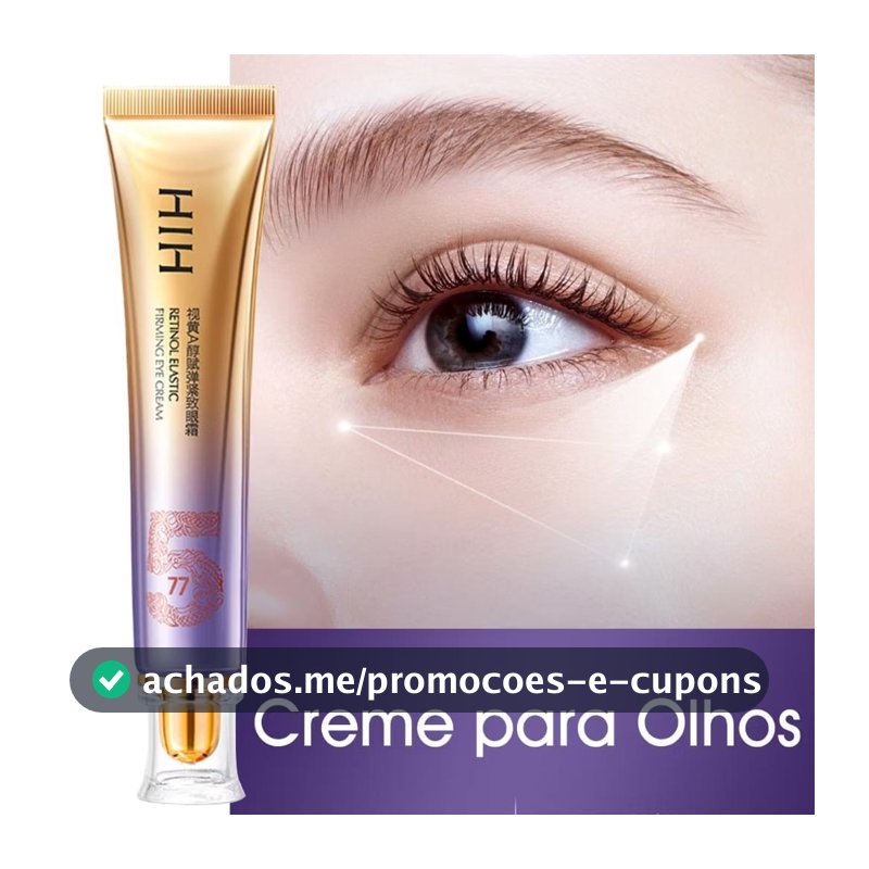 HIH Creme para Olhos Anti-Idade com Retinol Reduz Rugas e Linhas Finas, Sérum de Olhos para Bolsas e Inchaço, 30g