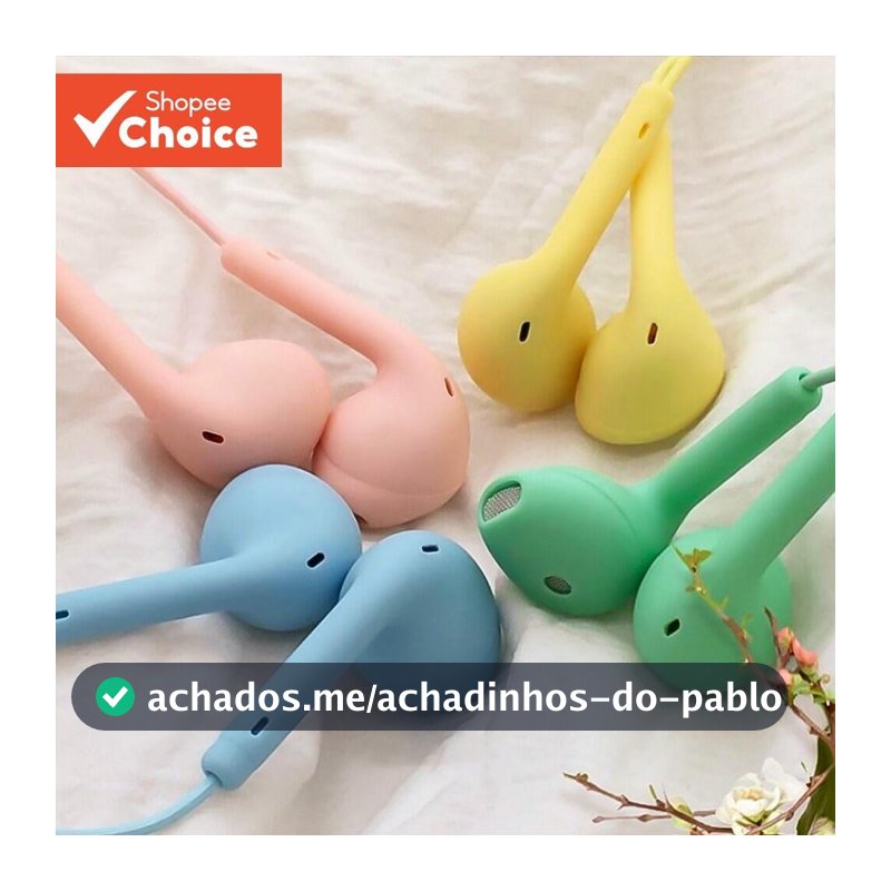 U19 Fones De Ouvido Com Fio Cancelamento De Ruído Microfone 3.5mm Fone Jack Macaron Dos Desenhos Animados Bonito Earplug