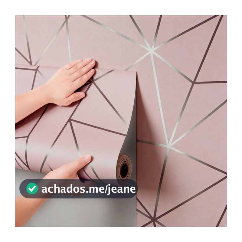 ZARA Papel Adesivo Geométrico 5 Metros para Parede, Sala de Star, Quarto