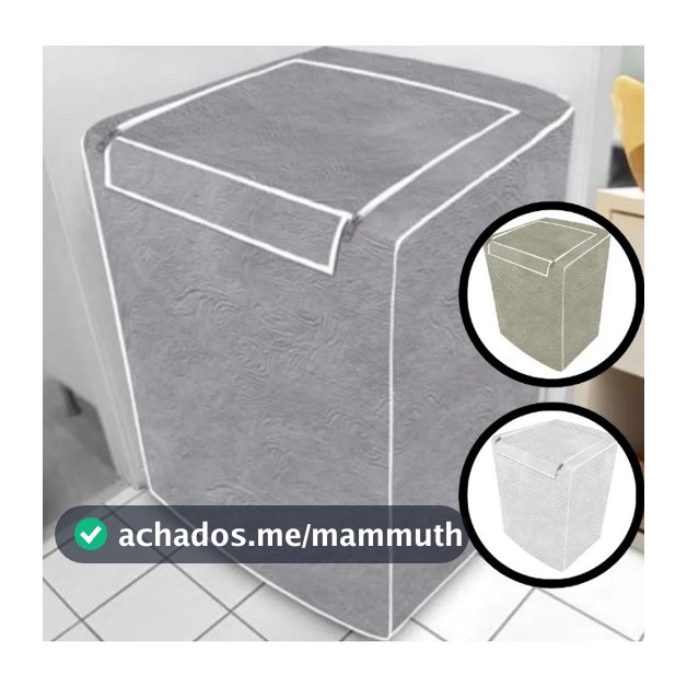 Capa Máquina de Lavar Zíper Todos Tamanhos e Marcas
