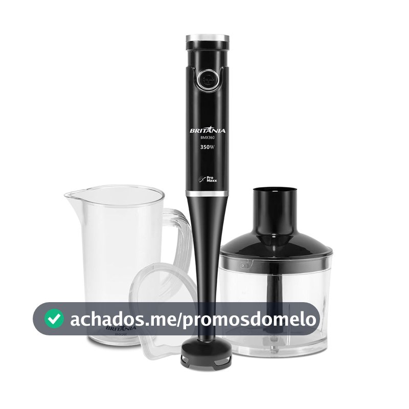 Mixer Britânia Lâminas Pro Maxx 2 em 1 350W BMX360