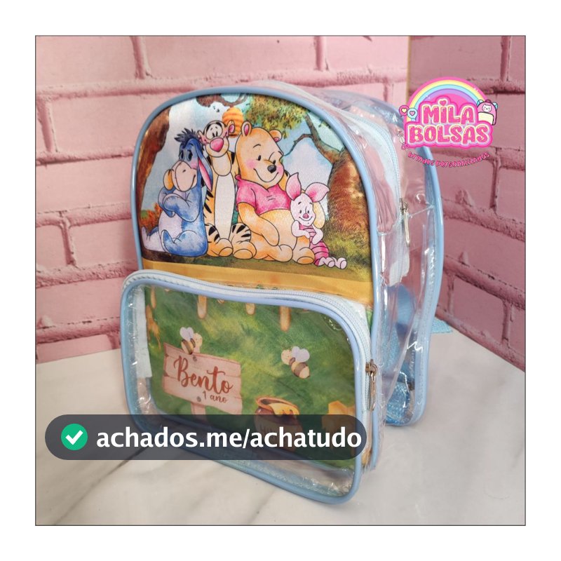 20 Und - Bolsinhas Personalizadas Infantil para Lembrancinhas, Mochila M