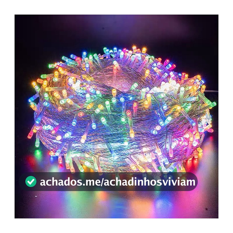 Pisca Pisca 10Metros 100Leds Luz Coloridos 110V 220V Para Iluminação De Natal E Decoração De Festa