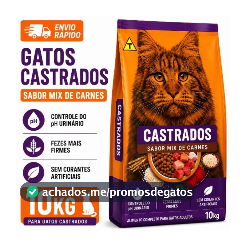 Ração Premium para Gatos Castrados Special Cat 10,1kg