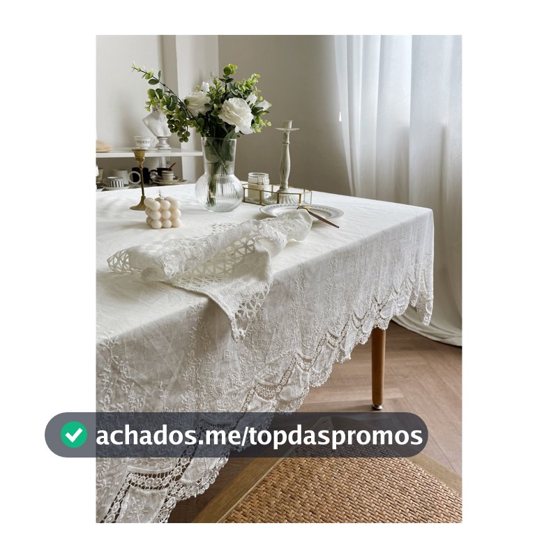 100% algodão puro, embroideria luxuosa, tela de mesa, usada para comer mesa e decoração de quarto