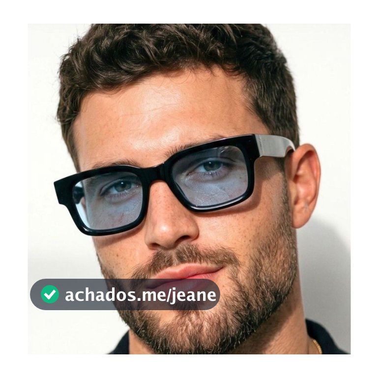 Óculos de Sol Quadrado Premium Elegante Acetato Vintage Blogueira Tendencia uv400 Masculino Feminino