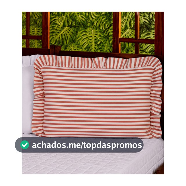2 Fronhas De Babado (1 Par) 100%  Algodão Exclusivas Confecções Niad