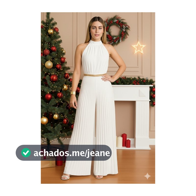 Macacão Longo Feminino Plissado Elegante - Festas de Casamentos Formaturas
