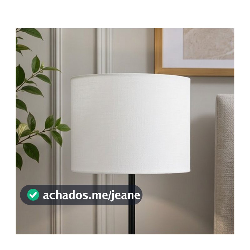 Cúpula Cilindrica 20x20x15 Tecido Para Arandela Abajur Luminária de Mesa Decorativa Moderna