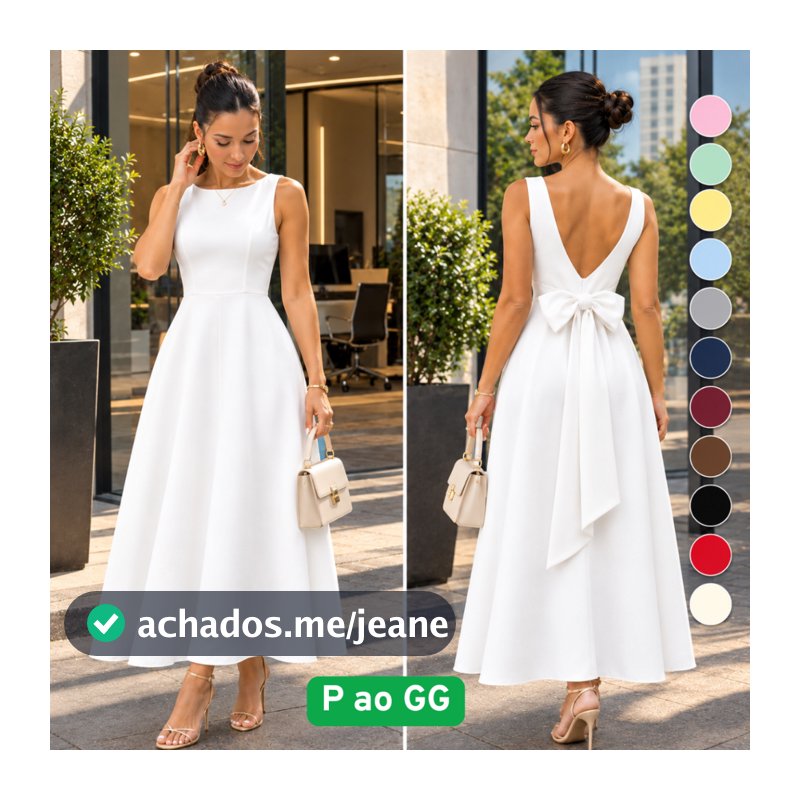 Vestido Longo Alfaiataria Romantica Casamento Decote Canoa E Laço Nas Costas — Elegante Formatura Madrinha Casamento