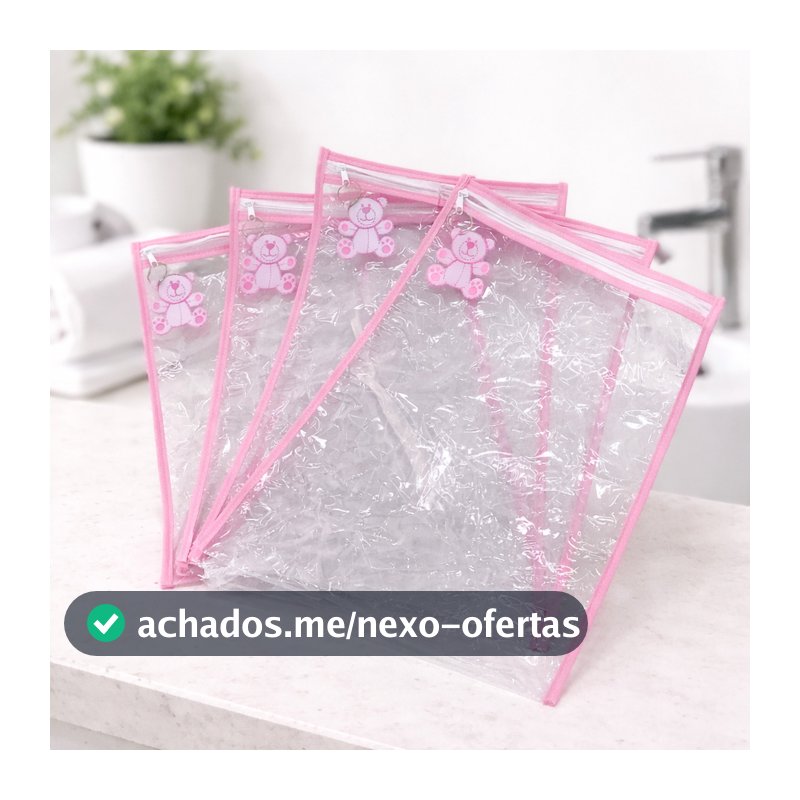 Kit 5, 10 e 15 Saquinhos Tag Maternidade Bebê e Mamãe Multiuso Organizador Envelope Com Zíper