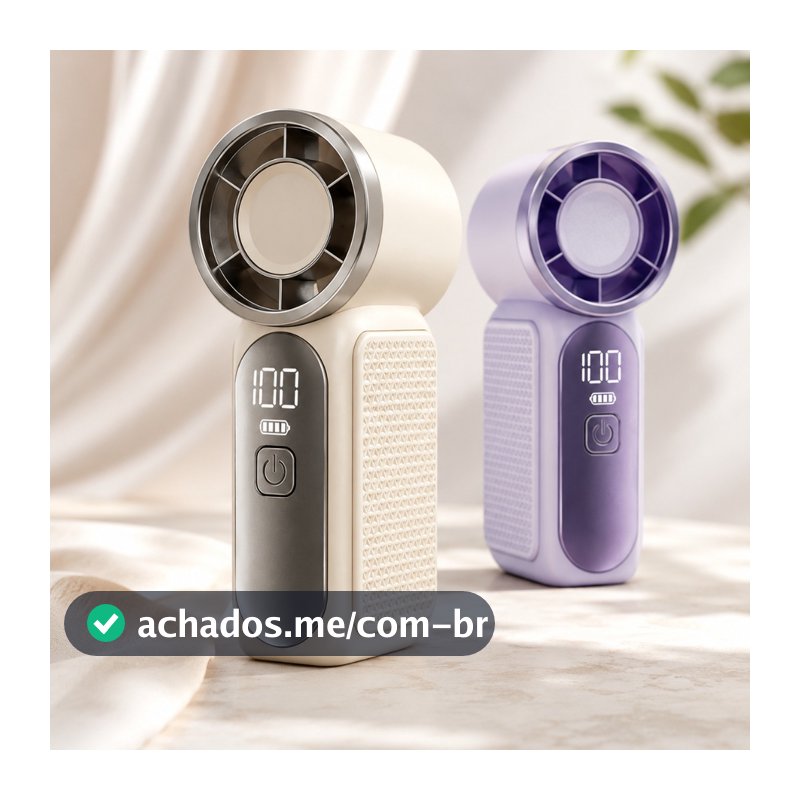 Mini Ventilador USB Recarregável Portátil com Velocidades Ajustáveis, Confortável e Versátil – Perfeito Para Todos os