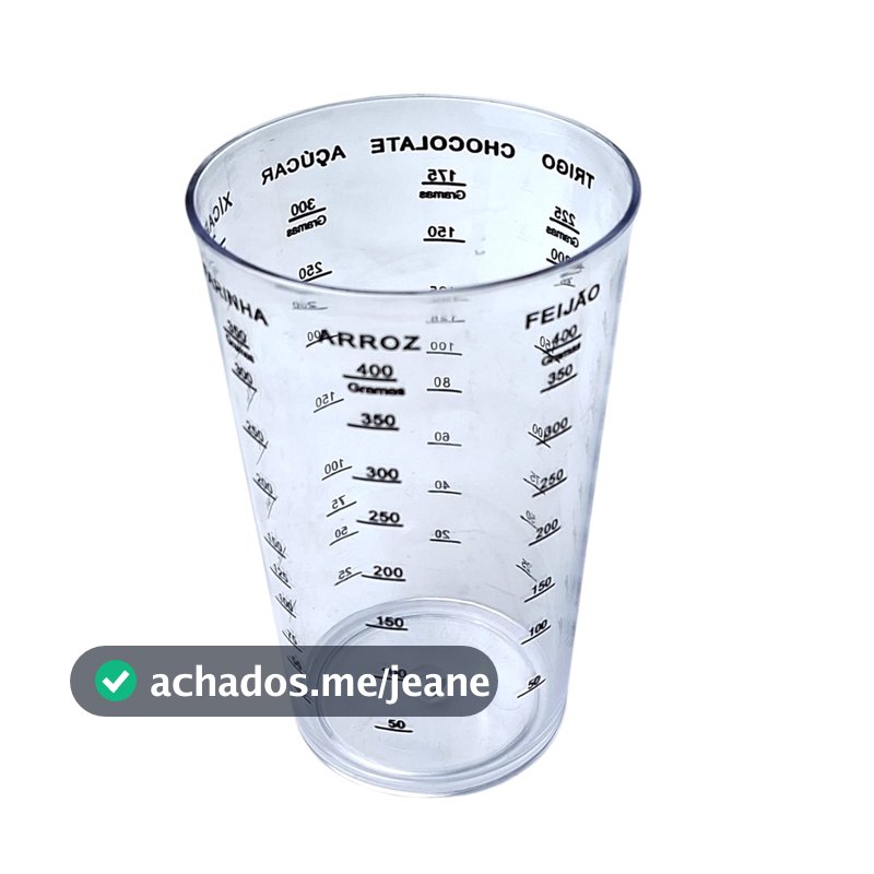 COPO GRADUADO COM MEDIDAS 580ML MEDIDOR GRADUADO 8,8x13,9CM
