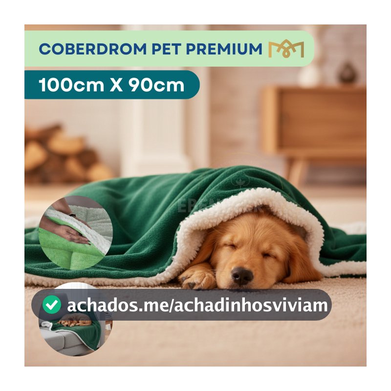 Coberdrom Pet Sherpa Carneirinho Quentinho Premium Antialérgico Resistente Cães Gato Diversas Cores