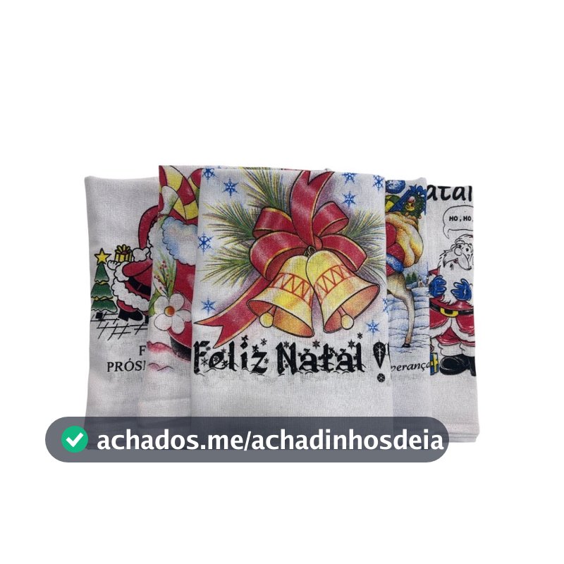 Premium Alta Qualidade Envio Rápido Kit 10 Panos de Copa e Prato Estampados Natal 100% Algodão Guardanapos Decoração