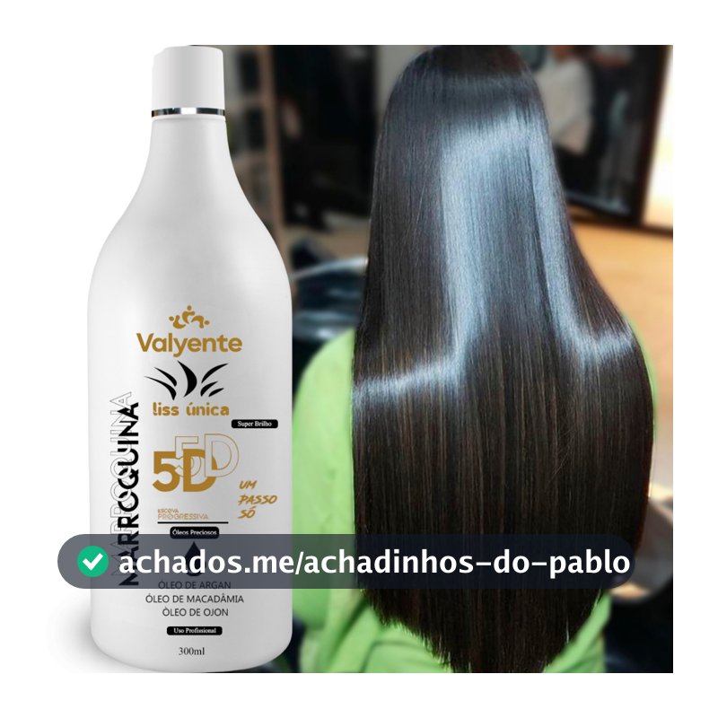 Marroquina Valyente Liss Única 300ml Profissional - Alinhamento Perfeito Em Única Aplicação