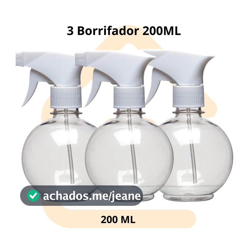 Borrifador 200ml Com Gatilho Branco Modelo Bolinha P/ Cabelereiros Manicure Salão Cabelo Barba