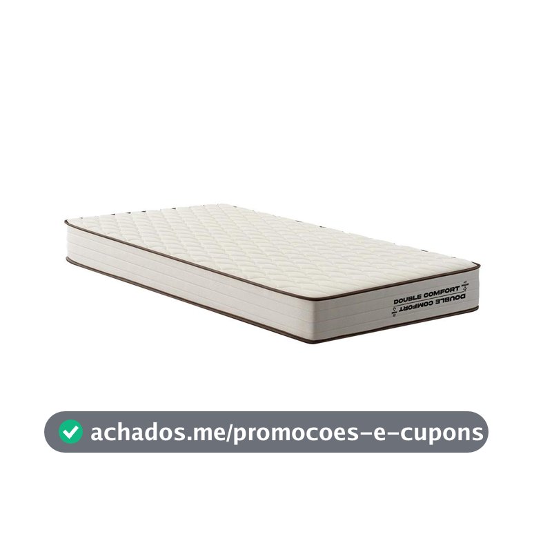 Colchão de Espuma Solteiro D45 Double Comfort 88x188x20cm