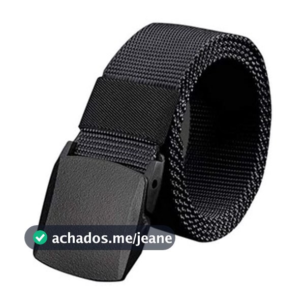 Moda Cinto Largo Masculino Nylon Fivela de Plástico Entrega rápida