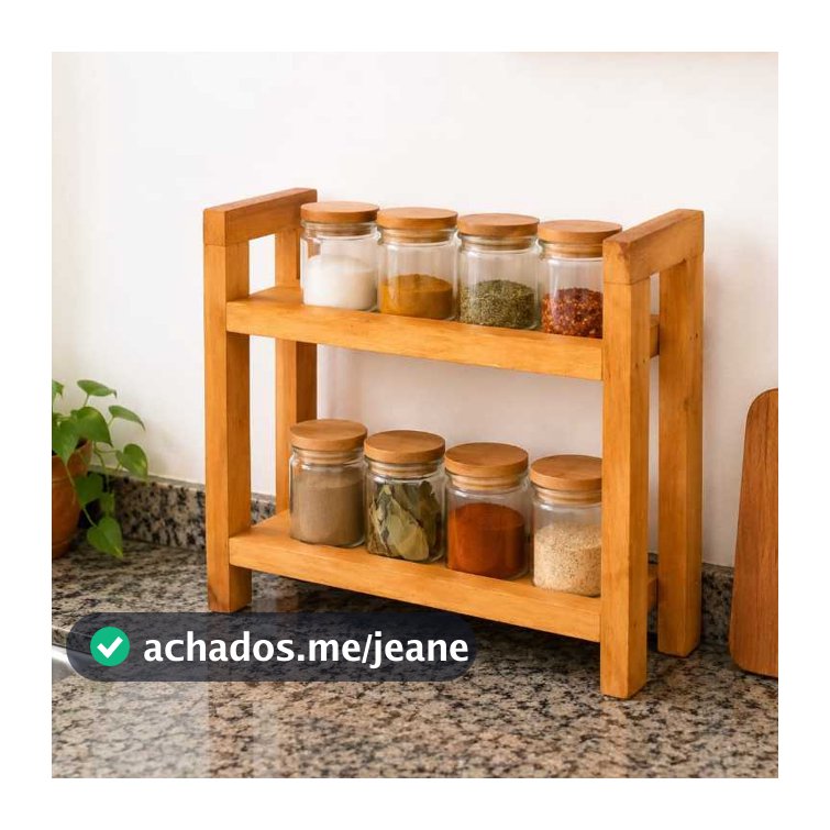 Porta Tempero Porta Condimentos Organizador De Bancada Prateleira Cozinha