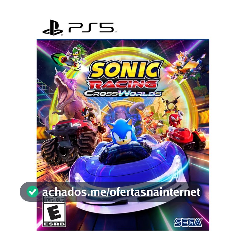 Sonic Racing CrossWorlds Launch Edition PS5 Midia Fisica