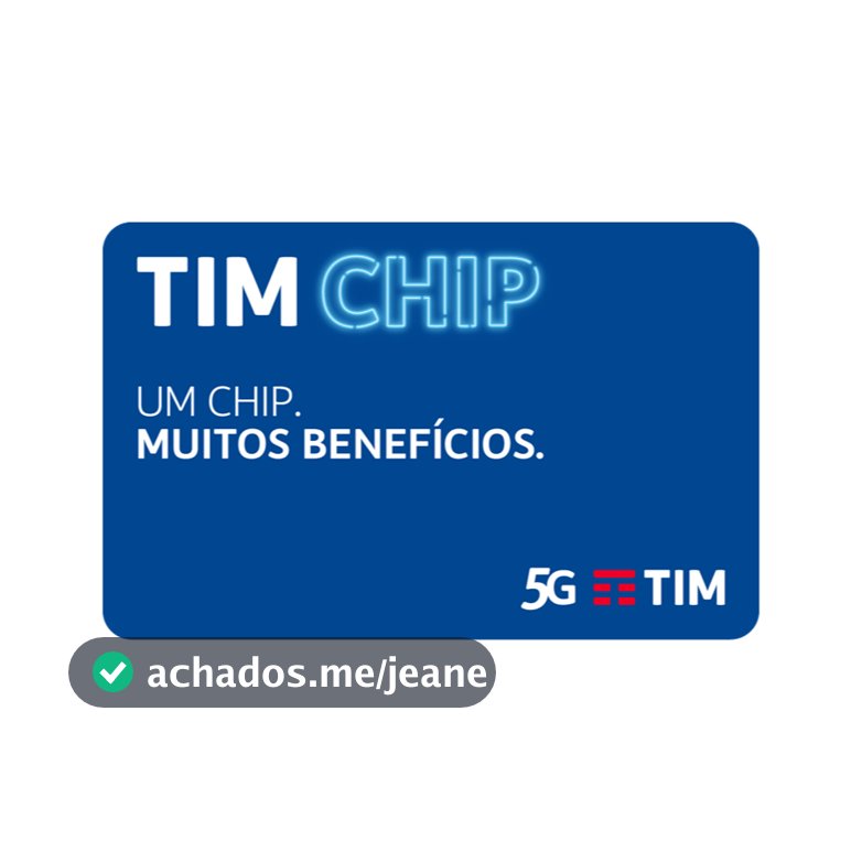 TIM Chip Pré Pago sem recarga
